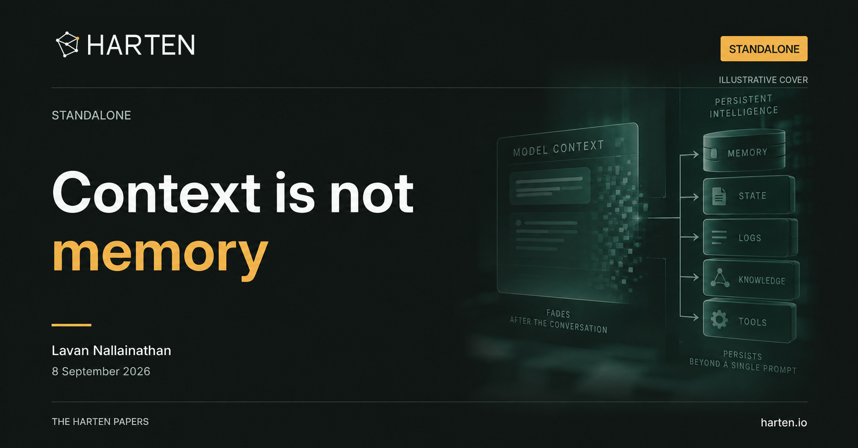 Illustrative Harten paper cover: Context is not memory