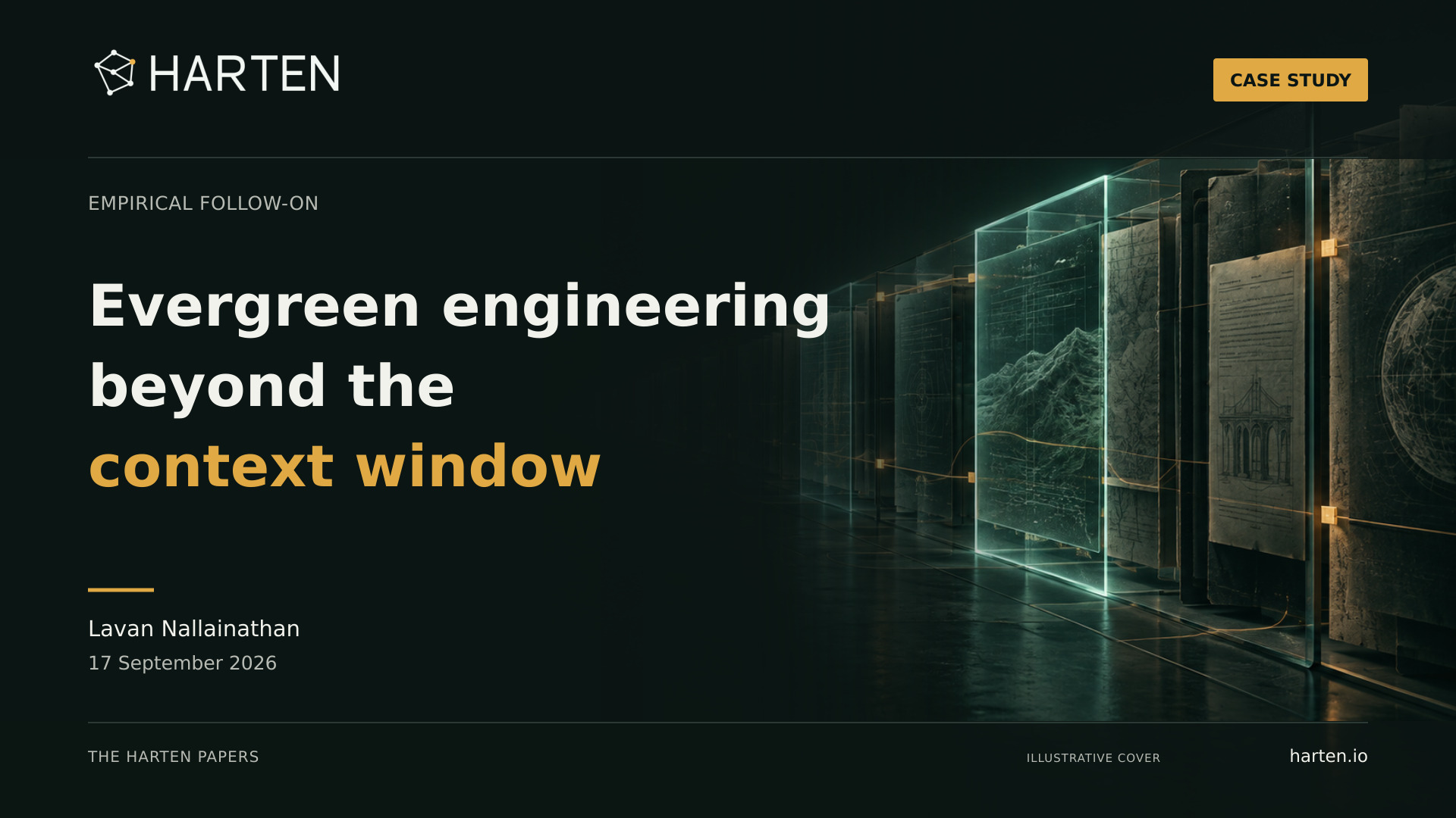 Illustrative Harten paper cover: Evergreen engineering beyond the context window